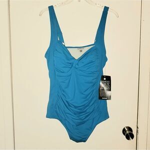 Avenue Teal/Turquoise  Bathing Suit Plus S…